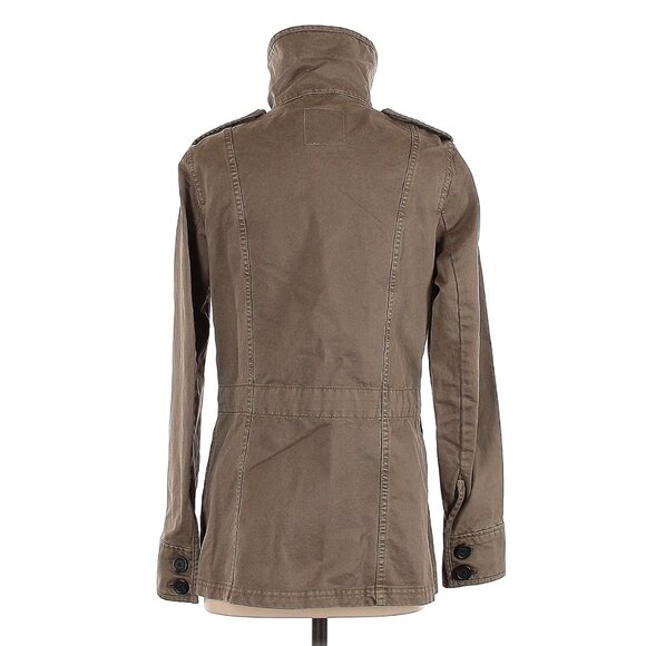 Gap Utility Military Khaki Army Brown Vintage Field Jacket Women S - Picture 3 of 11